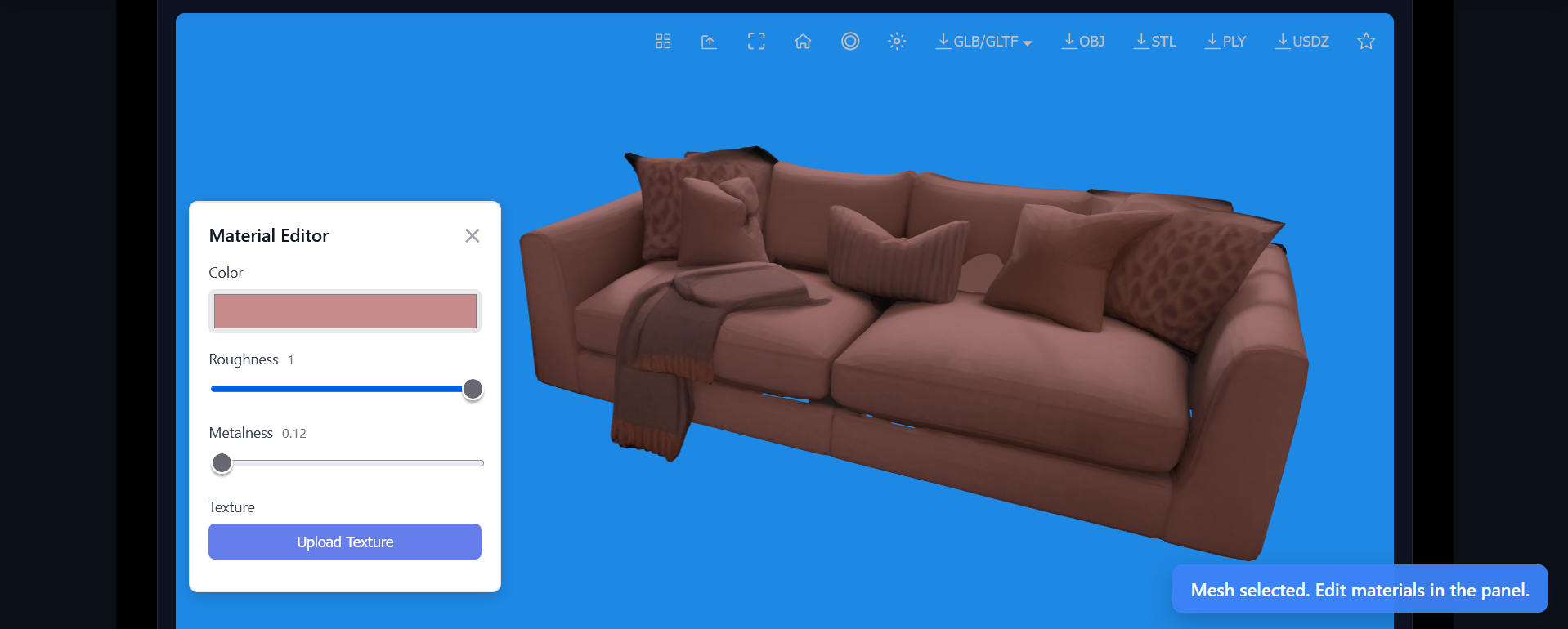 3D Converter Interface